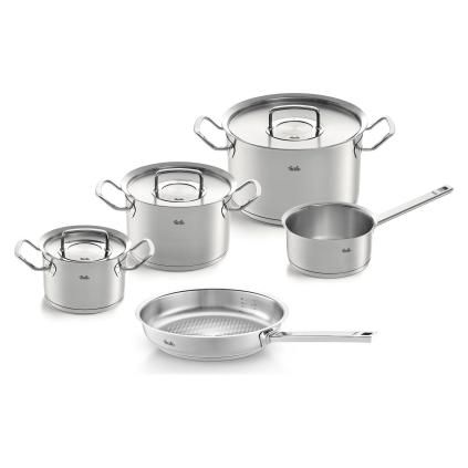 Set posuđa ORIGINAL-PROFI COLLECTION, sa šerpom i univerzalnom tavom, set od 5 kom, inox, Fissler