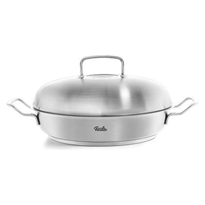 Tava za posluživanje s visokim kupolastim poklopcem ORIGINAL-PROFI COLLECTION, 24 cm, 2 l, Fissler