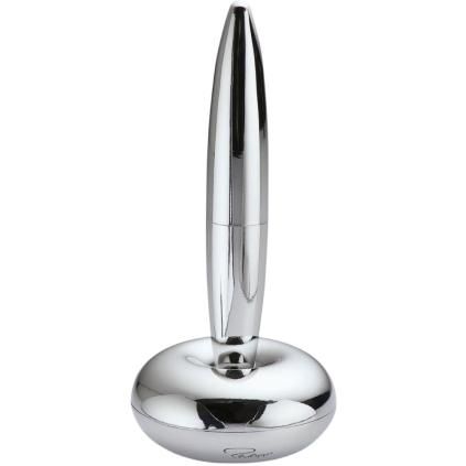 Kemijska olovka LUCY 12 cm, s kuglicom, u magnetskom postolju, srebrna, Philippi