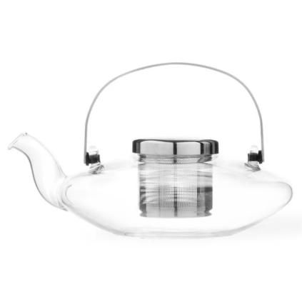 Čajnik s infuzorom za čaj LEAF, 500 ml, staklo/nehrđajući čelik, Viva Scandinavia