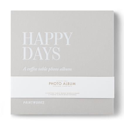 Foto album HAPPY DAYS, srebrna, Printworks