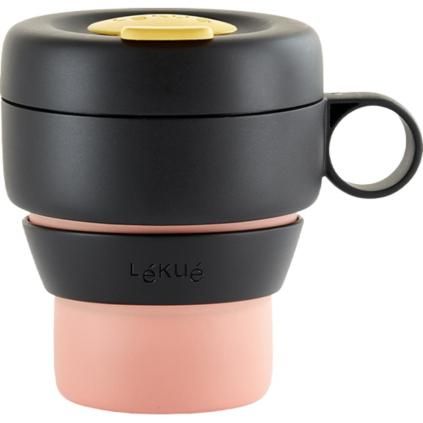 Putna šalica MUG TO GO, 350 ml, koraljna, Lékué