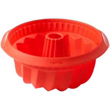 Kalup za kuglof 22 cm, crvena, silikon, Lékué