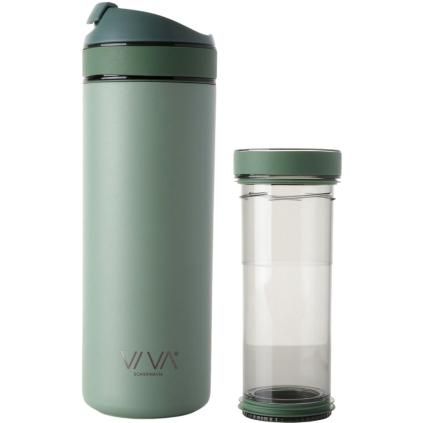 Putna šalica RECHARGE ANYTIME 460 ml, sa infuzorom za čaj, boja metvice, Viva Scandinavia