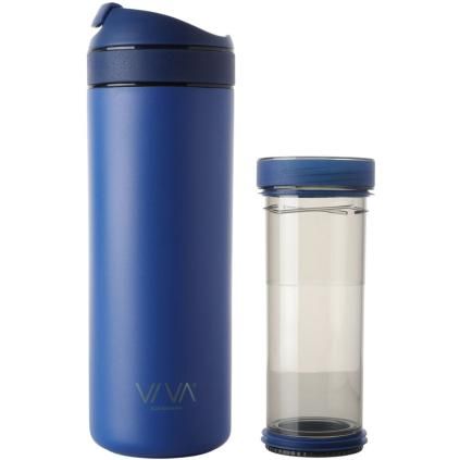 Putna šalica RECHARGE ANYTIME 460 ml, sa infuzorom za čaj, kraljevsko plava, Viva Scandinavia