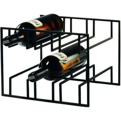 Stolni stalak za vino CUBO 28 cm, crna, Philippi