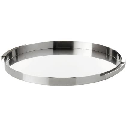 Poslužavnik ARNE JACOBSEN 33,5 cm, srebro, Stelton
