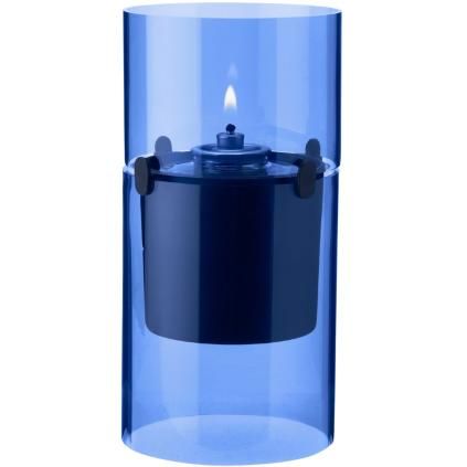 Uljna lampa LUCIE 17,5 cm, cijan, staklo, Stelton