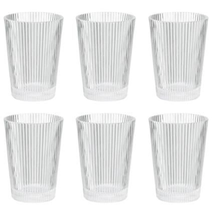 Čaša za vodu PILASTRO 240 ml, set od 6 kom, svjetlo, Stelton