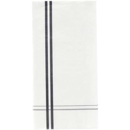 Papirnate salvete STRIPE, set od 12 kom, bijelo/sivo, Nicolas Vahé