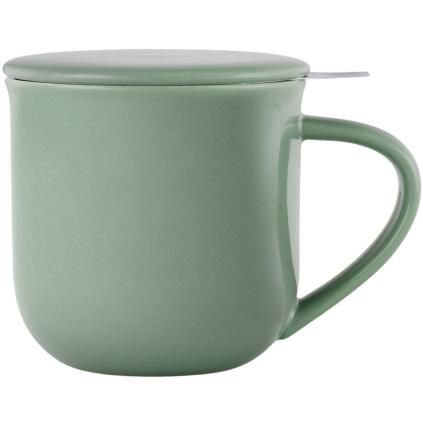 Šalica za čaj s infuzorom MINIMA EVA 350 ml, zelena, porculan, Viva Scandinavia