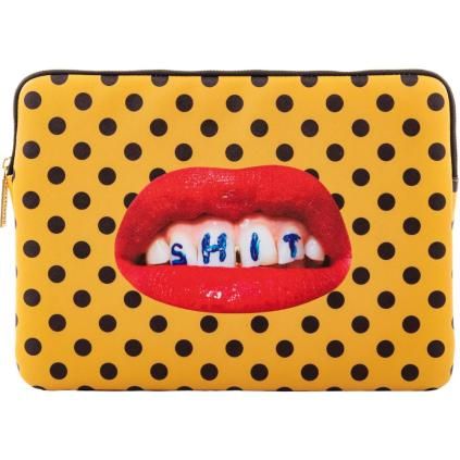 Torba za prijenosno računalo TOILETPAPER SHIT 34,5 x 25 cm, narančasta, Seletti