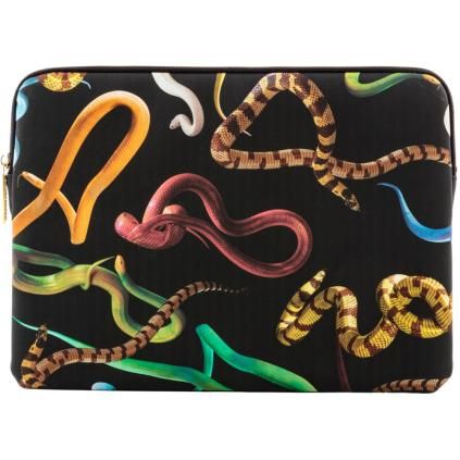 Torba za prijenosno računalo TOILETPAPER SNAKES 34,5 x 25 cm, crna, Seletti