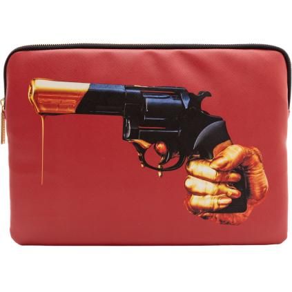 Torba za prijenosno računalo TOILETPAPER REVOLVER 34,5 x 25 cm, crvena, Seletti