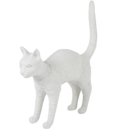 Stolna lampa JOBBY THE CAT, 52 cm, LED, bijela, Seletti