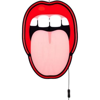LED zidni ukras JOB-BLOW TONGUE, 58 cm, Seletti