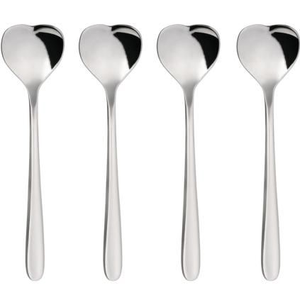 Čajna žličica BIG LOVE, set od 4 kom, 14 cm, srebrna, Alessi