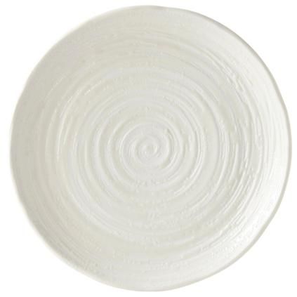 Tanjur WHITE SPIRAL MIJ, 29,5 cm, bijela