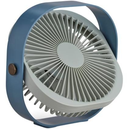 Stolni ventilator FANTASTIC, 20 cm, plava, Printworks