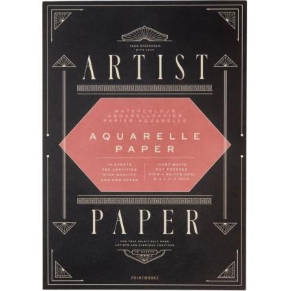 Papirni blok Aquarelle ARTIST PAPER, A4, 15 kom, Printworks