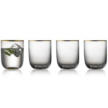 Čaša za vodu PALERMO GOLD, set od 4 kom, 350 ml, Lyngby Glas
