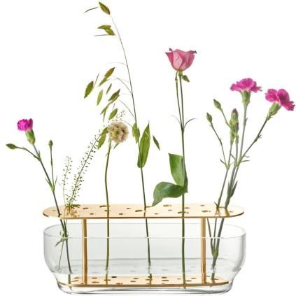 Vaza IKEBANA, 33 cm, zlatna, staklo, Fritz Hansen