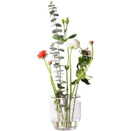 Vaza IKEBANA, 13 cm, srebrna, staklo, Fritz Hansen