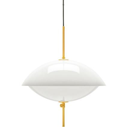 Viseća lampa CLAM, 44 cm, bijela/mjed, Fritz Hansen