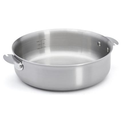 Tava za umak ALCHIMY LOQY, 24 cm, srebrna, nehrđajući čelik, de Buyer