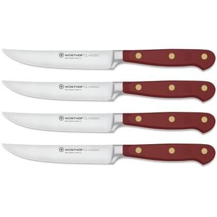 Noževi za odreske CLASSIC COLOUR, set od 4 kom, 12 cm, ukusan ruj, Wüsthof