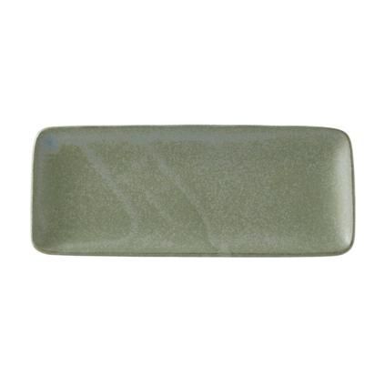 Tanjur za posluživanje GREEN FADE, 29,5 x 12 cm, pravokutni, zeleni, MIJ