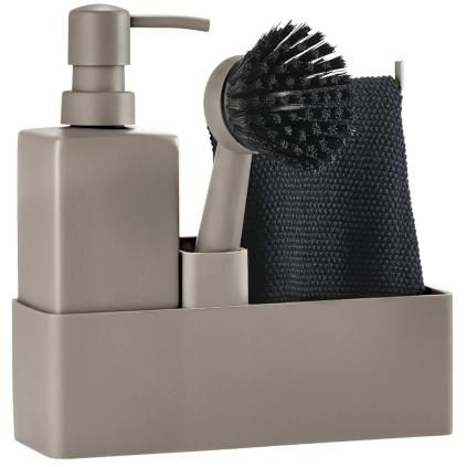 Set za pranje posuđa, 4 kom, taupe, Zone Denmark