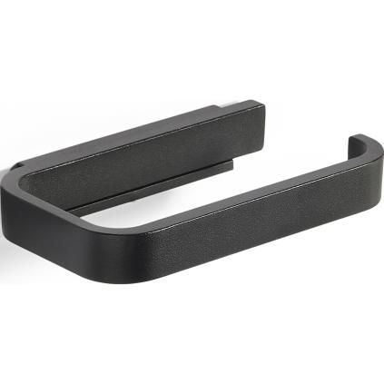 Držač toaletnog papira RIM 15 cm, crni, aluminij, Zona Danska