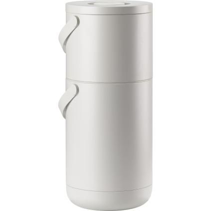 Kanta za otpatke hrane CIRCULAR 22 + 12 l, svijetlo siva, plastika, Zone Denmark