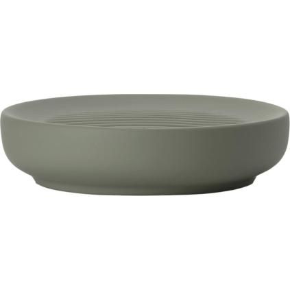 Posuda za sapun UME, 12 cm, maslinasto zelena, keramika, Zone Denmark