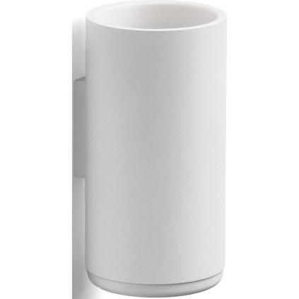Čaša za zubne četkice RIM, 14 cm, zidna, bijela, aluminij, Zone Denmark