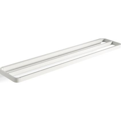 Nosač za ručnike RIM, 70 cm, dupli, bijeli, aluminij, Zone Denmark