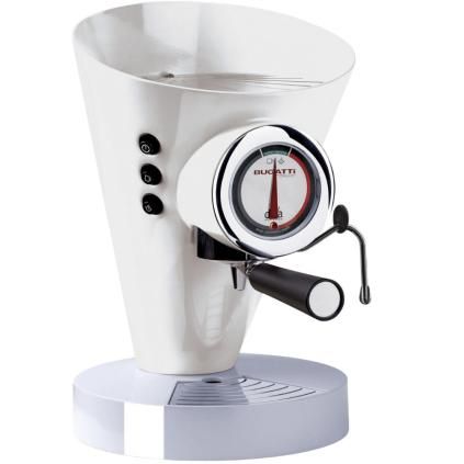 Aparat za espresso kavu DIVA EVOLUTION, 0,8 l, bijeli, nehrđajući čelik, Bugatti