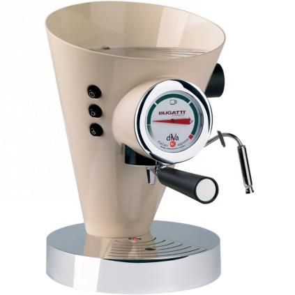Aparat za espresso kavu DIVA, 0,8 l, krem, nehrđajući čelik, Bugatti