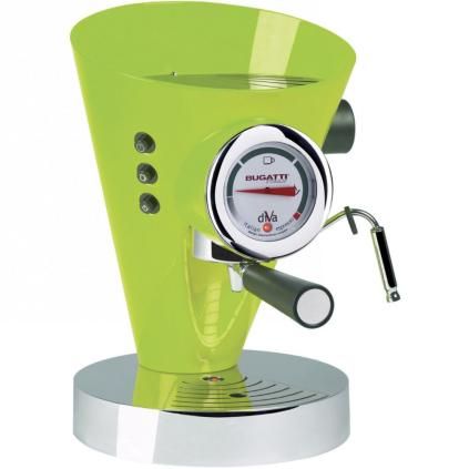 Aparat za espresso kavu DIVA, 0,8 l, zelena jabuka, nehrđajući čelik, Bugatti