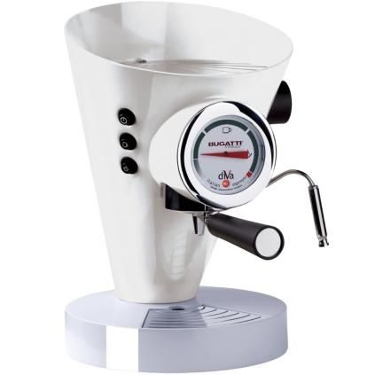 Aparat za espresso kavu DIVA, 0,8 l, bijeli, nehrđajući čelik, Bugatti