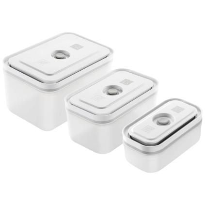 Vakuum posude za hranu FRESH & SAVE, set od 3 kom, bijele, plastične, Zwilling