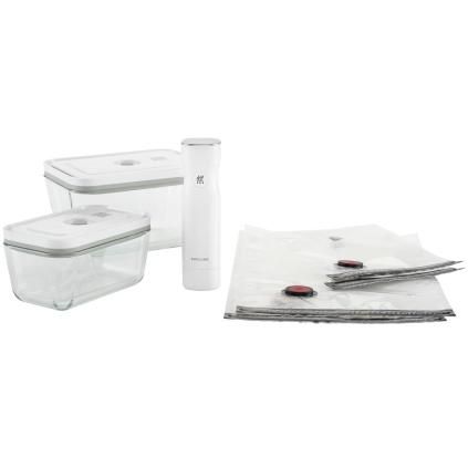Set za vakuumiranje hrane FRESH & SAVE, set od 7 kom, bijela, staklo, Zwilling