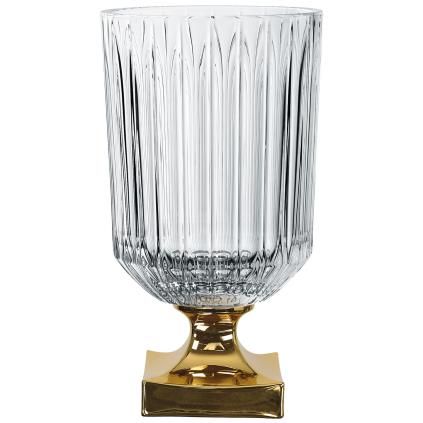 Vaza MINERVA GOLD, 32 cm, prozirno, Nachtmann