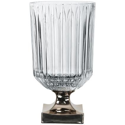 Vaza MINERVA PLATINUM, 32 cm, prozirna, Nachtmann