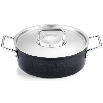 Casserole lonac ADAMANT 28 cm, 4,3 l, s poklopac za lonac od nehrđajućeg čelika, neprijanjajuća površina, Fissler