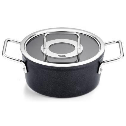 Casserole lonac ADAMANT 20 cm, 2,7 l, sa staklenim poklopac za lonac, neprijanjajuća površina, Fissler