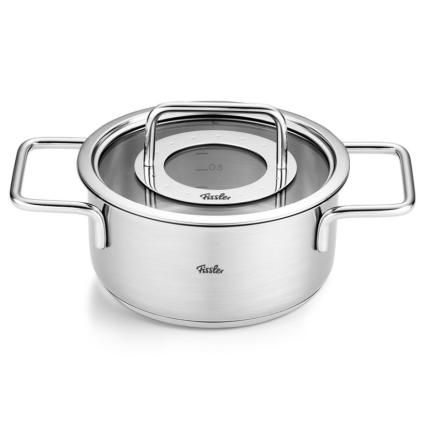 Lonac PURE 16 cm, 1,9 l, sa staklenim poklopac za lonac, inox, Fissler