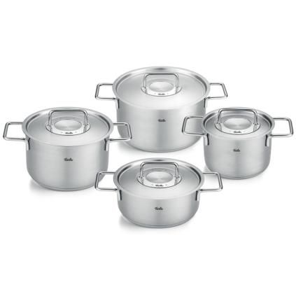 Set posuđa PURE, inox poklopac za lonac, set od 4 kom, inox, Fissler