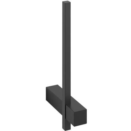 Držač za rezervni papir CARVO, 19 cm, zidni, crni, nehrđajući čelik, Zack